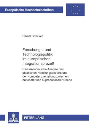 Imagen del vendedor de Forschungs- und Technologiepolitik im europischen Integrationsproze a la venta por BuchWeltWeit Ludwig Meier e.K.