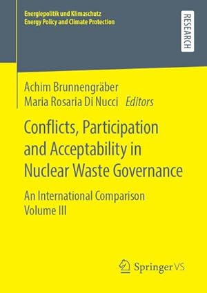 Bild des Verkufers fr Conflicts, Participation and Acceptability in Nuclear Waste Governance zum Verkauf von BuchWeltWeit Ludwig Meier e.K.