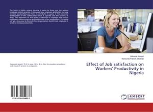 Seller image for Effect of Job satisfaction on Workers' Productivity in Nigeria for sale by BuchWeltWeit Ludwig Meier e.K.