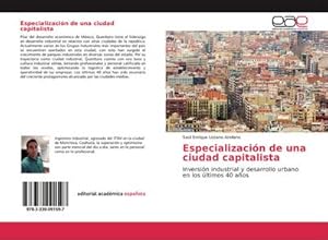 Imagen del vendedor de Especializacin de una ciudad capitalista a la venta por BuchWeltWeit Ludwig Meier e.K.