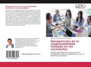 Imagen del vendedor de Desaparicin de la responsabilidad limitada en las sociedades a la venta por BuchWeltWeit Ludwig Meier e.K.