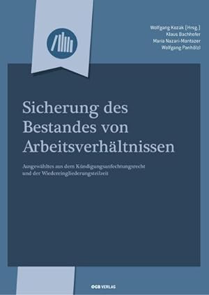 Seller image for Sicherung des Bestandes von Arbeitsverhltnissen for sale by BuchWeltWeit Ludwig Meier e.K.