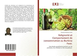 Imagen del vendedor de Religiosit et Comportement de consommation au Burkina Faso. a la venta por BuchWeltWeit Ludwig Meier e.K.