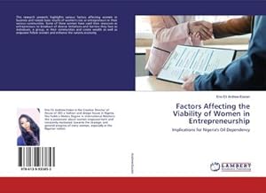 Seller image for Factors Affecting the Viability of Women in Entrepreneurship for sale by BuchWeltWeit Ludwig Meier e.K.