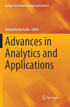 Imagen del vendedor de Advances in Analytics and Applications a la venta por BuchWeltWeit Ludwig Meier e.K.