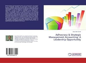 Imagen del vendedor de Adhocracy & Strategic Management Accounting: A Leadership Opportunity a la venta por BuchWeltWeit Ludwig Meier e.K.