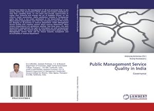 Seller image for Public Management Service Quality in India for sale by BuchWeltWeit Ludwig Meier e.K.