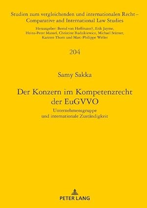 Image du vendeur pour Der Konzern im Kompetenzrecht der EuGVVO mis en vente par BuchWeltWeit Ludwig Meier e.K.