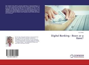 Seller image for Digital Banking - Boon or a Bane? for sale by BuchWeltWeit Ludwig Meier e.K.