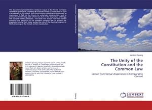 Seller image for The Unity of the Constitution and the Common Law for sale by BuchWeltWeit Ludwig Meier e.K.