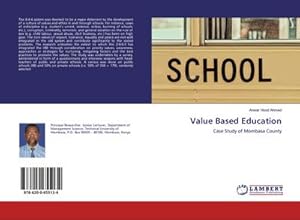 Image du vendeur pour Value Based Education mis en vente par BuchWeltWeit Ludwig Meier e.K.