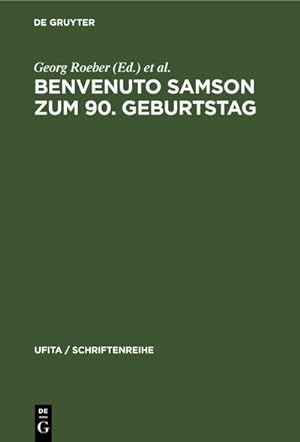 Bild des Verkufers fr Benvenuto Samson zum 90. Geburtstag zum Verkauf von BuchWeltWeit Ludwig Meier e.K.