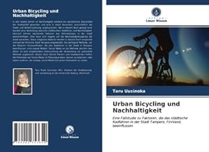 Bild des Verkufers fr Urban Bicycling und Nachhaltigkeit zum Verkauf von BuchWeltWeit Ludwig Meier e.K.