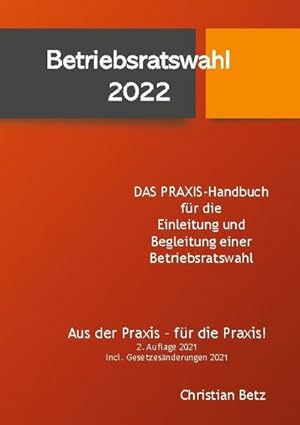 Imagen del vendedor de Betriebsratswahl 2022 a la venta por BuchWeltWeit Ludwig Meier e.K.