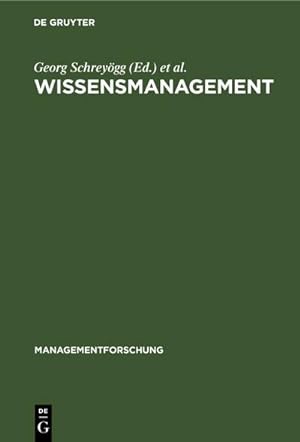 Imagen del vendedor de Wissensmanagement a la venta por BuchWeltWeit Ludwig Meier e.K.
