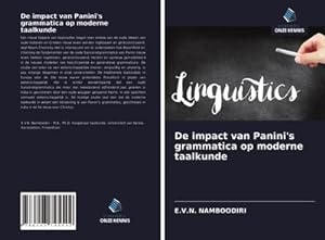 Seller image for De impact van Panini's grammatica op moderne taalkunde for sale by BuchWeltWeit Ludwig Meier e.K.