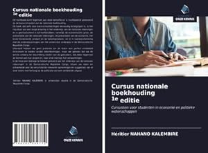 Bild des Verkufers fr Cursus nationale boekhouding 1e editie zum Verkauf von BuchWeltWeit Ludwig Meier e.K.