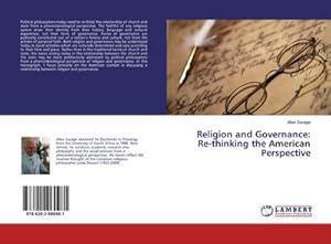 Seller image for Religion and Governance: Re-thinking the American Perspective for sale by BuchWeltWeit Ludwig Meier e.K.