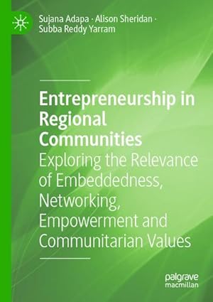 Immagine del venditore per Entrepreneurship in Regional Communities venduto da BuchWeltWeit Ludwig Meier e.K.
