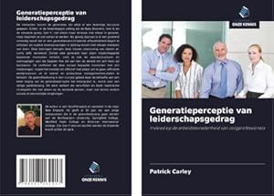 Seller image for Generatieperceptie van leiderschapsgedrag for sale by BuchWeltWeit Ludwig Meier e.K.