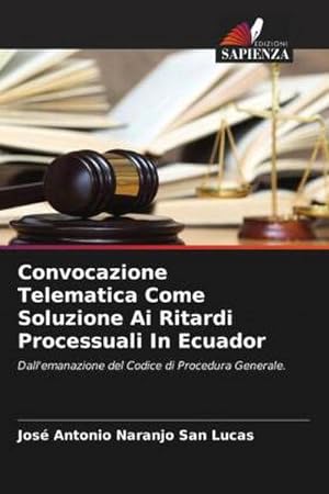 Imagen del vendedor de Convocazione Telematica Come Soluzione Ai Ritardi Processuali In Ecuador a la venta por BuchWeltWeit Ludwig Meier e.K.