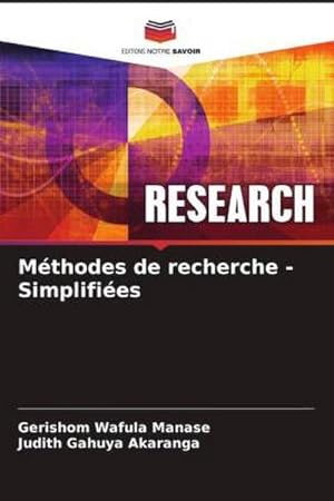 Seller image for Mthodes de recherche - Simplifies for sale by BuchWeltWeit Ludwig Meier e.K.