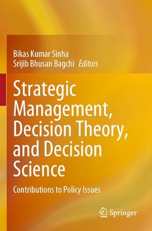 Seller image for Strategic Management, Decision Theory, and Decision Science for sale by BuchWeltWeit Ludwig Meier e.K.