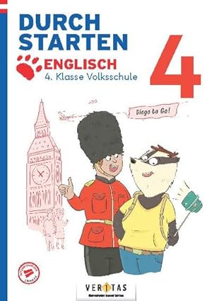 Seller image for Durchstarten 4. Klasse Volksschule. Diego to go! Englisch - bungsbuch for sale by BuchWeltWeit Ludwig Meier e.K.