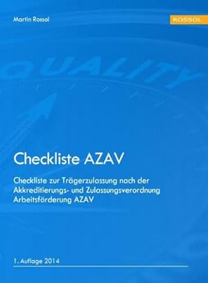 Seller image for Checkliste AZAV for sale by BuchWeltWeit Ludwig Meier e.K.