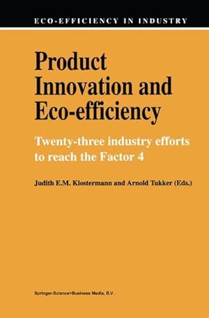 Immagine del venditore per Product Innovation and Eco-Efficiency venduto da BuchWeltWeit Ludwig Meier e.K.