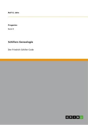 Seller image for Schillers Genealogie for sale by BuchWeltWeit Ludwig Meier e.K.