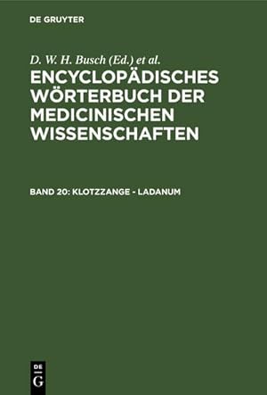 Imagen del vendedor de Klotzzange - Ladanum a la venta por BuchWeltWeit Ludwig Meier e.K.