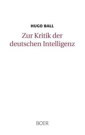 Bild des Verkufers fr Zur Kritik der deutschen Intelligenz zum Verkauf von BuchWeltWeit Ludwig Meier e.K.