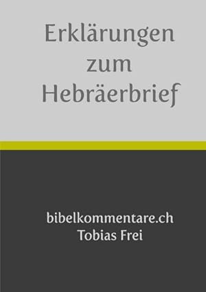 Immagine del venditore per Erklrungen zum Hebrerbrief venduto da BuchWeltWeit Ludwig Meier e.K.