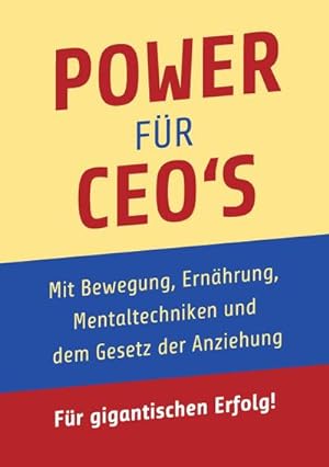 Seller image for Power fr CEO's for sale by BuchWeltWeit Ludwig Meier e.K.