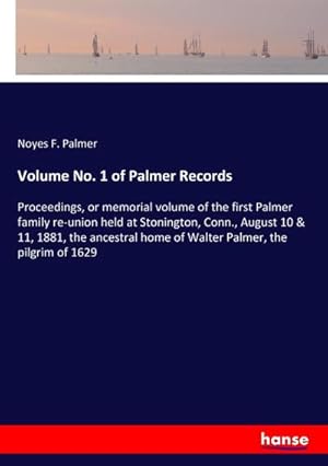 Imagen del vendedor de Volume No. 1 of Palmer Records a la venta por BuchWeltWeit Ludwig Meier e.K.