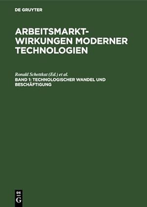 Seller image for Technologischer Wandel und Beschftigung for sale by BuchWeltWeit Ludwig Meier e.K.