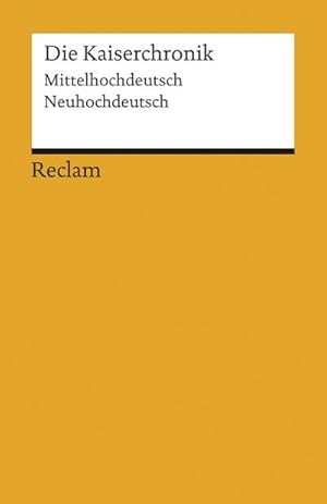 Seller image for Die Kaiserchronik for sale by BuchWeltWeit Ludwig Meier e.K.
