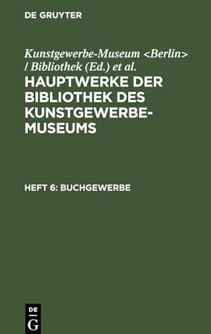 Imagen del vendedor de Buchgewerbe a la venta por BuchWeltWeit Ludwig Meier e.K.