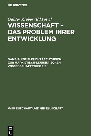 Image du vendeur pour Komplementre Studien zur marxistisch-leninistischen Wissenschaftstheorie mis en vente par BuchWeltWeit Ludwig Meier e.K.