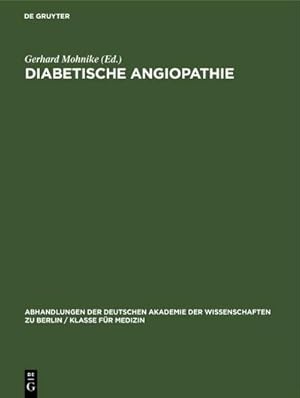 Imagen del vendedor de Diabetische Angiopathie a la venta por BuchWeltWeit Ludwig Meier e.K.