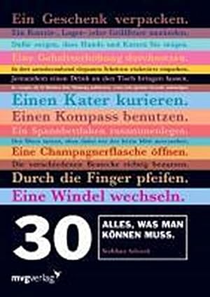 Image du vendeur pour 30. Alles, was man knnen muss mis en vente par BuchWeltWeit Ludwig Meier e.K.