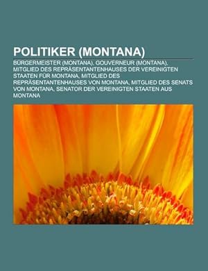 Seller image for Politiker (Montana) for sale by BuchWeltWeit Ludwig Meier e.K.