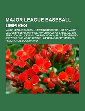 Seller image for Major League Baseball umpires for sale by BuchWeltWeit Ludwig Meier e.K.