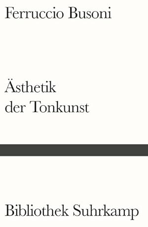 Seller image for Entwurf einer neuen sthetik der Tonkunst for sale by BuchWeltWeit Ludwig Meier e.K.