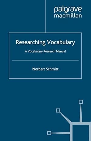 Seller image for Researching Vocabulary for sale by BuchWeltWeit Ludwig Meier e.K.