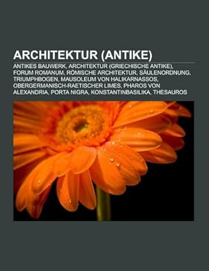 Seller image for Architektur (Antike) for sale by BuchWeltWeit Ludwig Meier e.K.