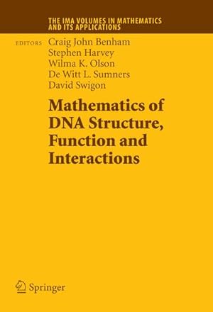 Image du vendeur pour Mathematics of DNA Structure, Function and Interactions mis en vente par BuchWeltWeit Ludwig Meier e.K.