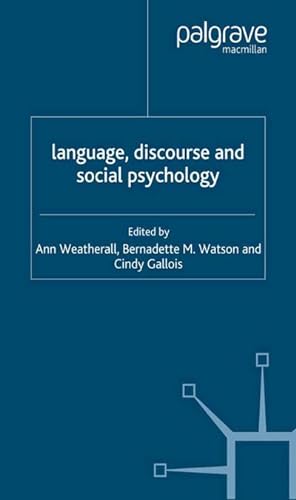 Image du vendeur pour Language, Discourse and Social Psychology mis en vente par BuchWeltWeit Ludwig Meier e.K.