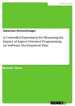 Immagine del venditore per A Controlled Experiment for Measuring the Impact of Aspect-Oriented Programming on Software Development Time venduto da BuchWeltWeit Ludwig Meier e.K.